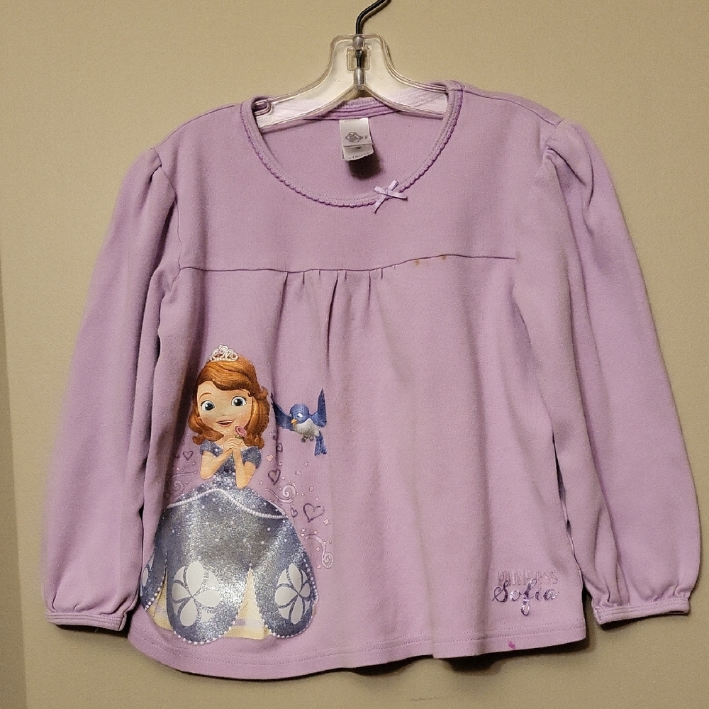 Disney Princess Sofia the First lavender long sleeve tee shirt